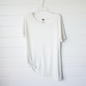 We the free asymmetrical cream shirt sz XS